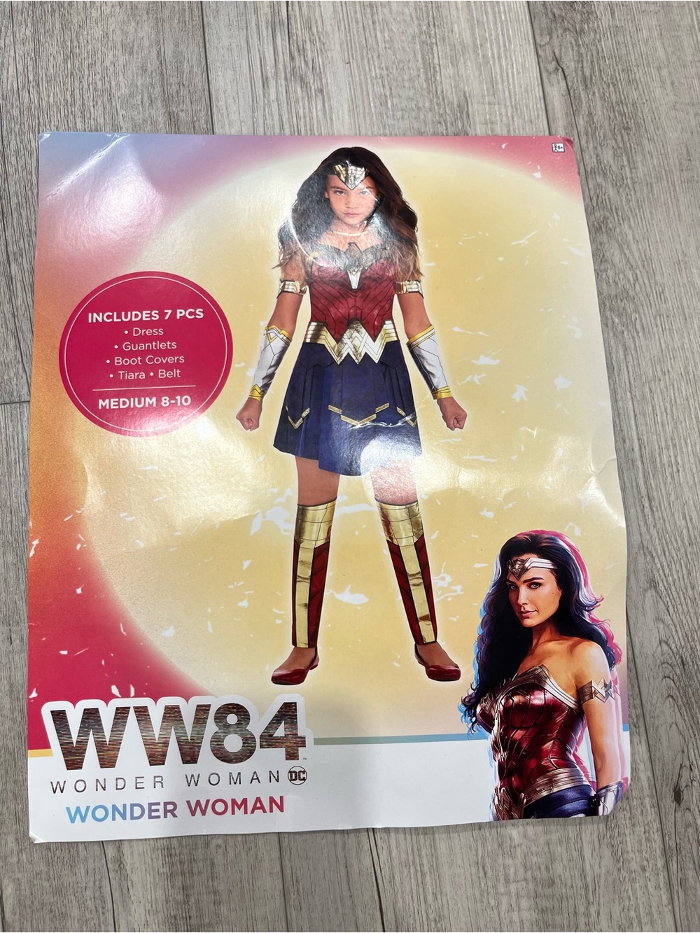Wonder Woman Kids Superhero Costume - Red, Blue & Gold (WW84)